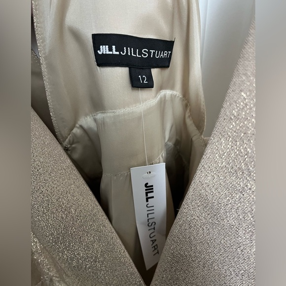 Jill Stuart deep v dress - champagne crystal color - Picture 6 of 8